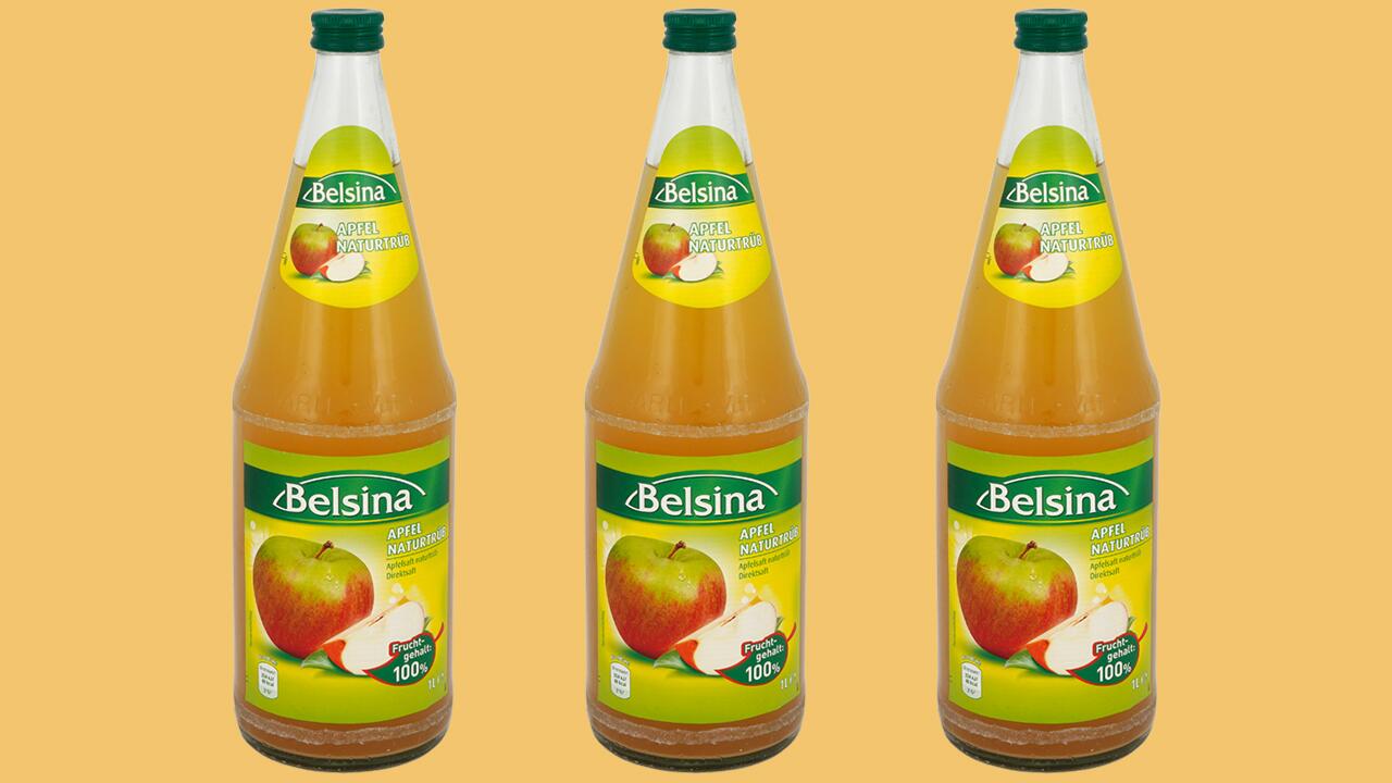 Belsina Apfel naturtrüb fällt im Test durch. 