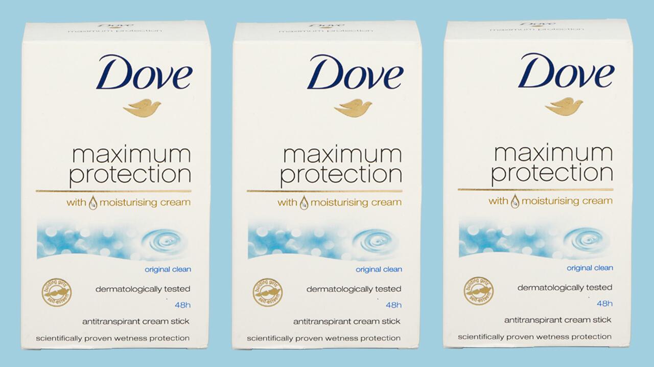 Die Deocreme von Dove enthält so viele problematische Inhaltsstoffe, dass sie mit "ungenügend" durch unseren Test fällt.