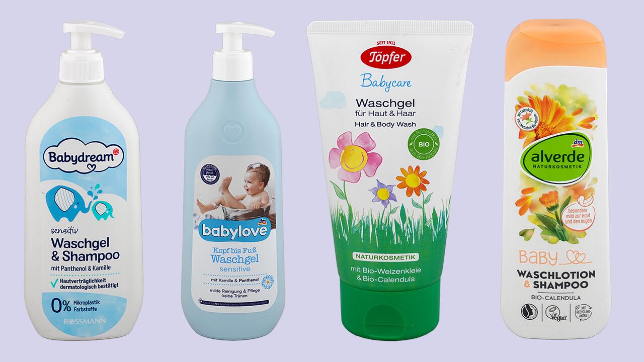 Waschlotionen und Waschgele für Babys: 16 von 22 Produkten sind "sehr gut"