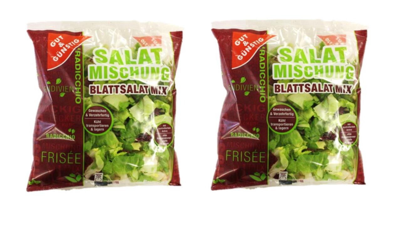 Salatmischung in der 150-Gramm-Packung zurückgerufen.