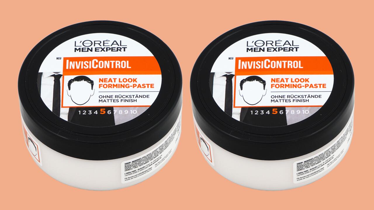 Wegen unerfreulicher Inhaltsstoffe fällt das Produkt L‘Oréal Men Expert Invisi Control Neat Look Forming-Paste, 5 im Test durch.