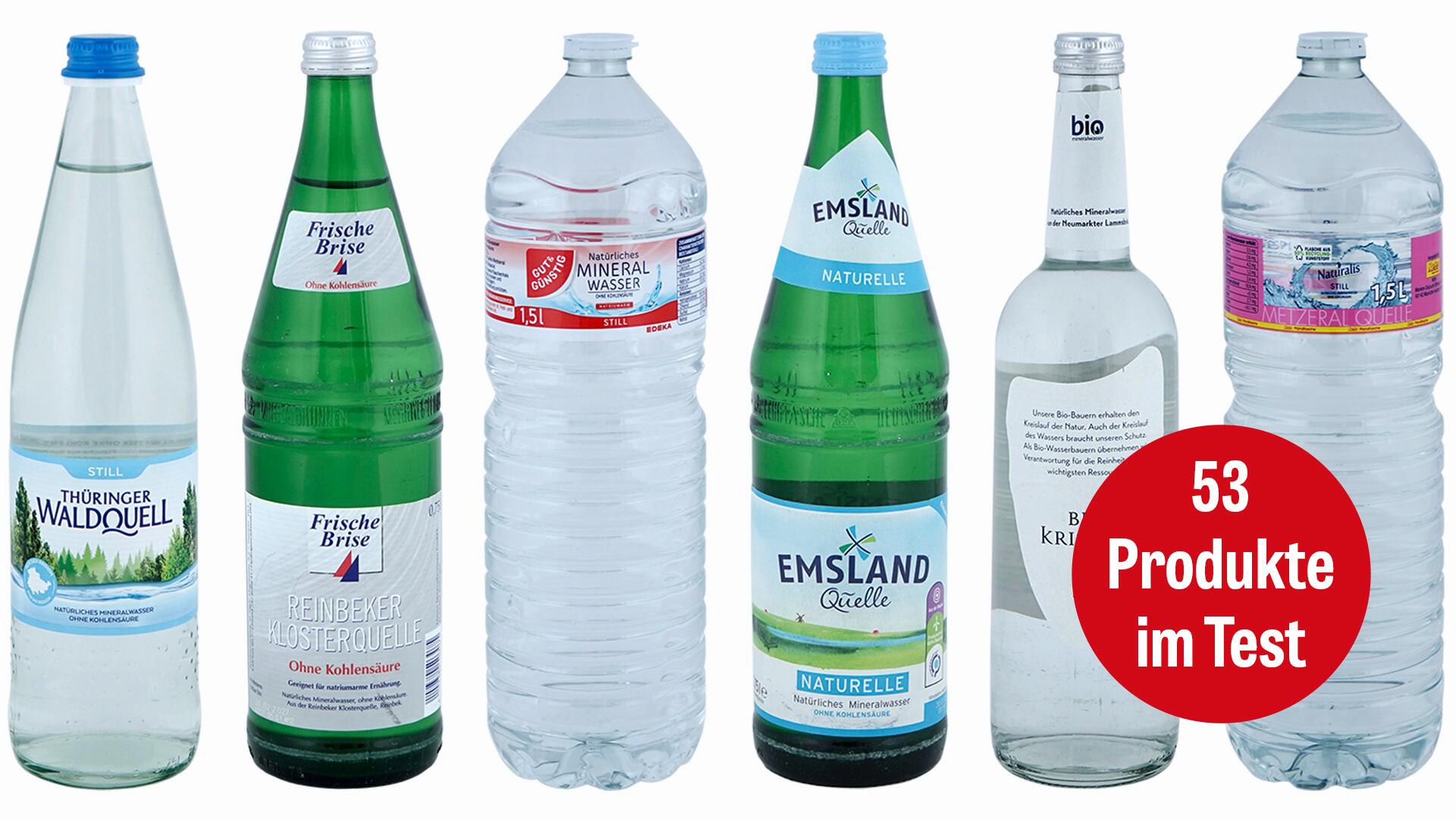 Stilles Wasser im Test: Schadstoffe trüben zum Teil den Genuss Stilles Wasser im Test: Schadstoffe trüben zum Teil den Genuss