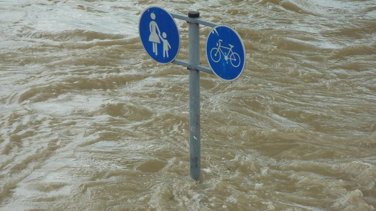 Extremwetter mit Überschwemmungen werden durch den Klimawandel zunehmen.