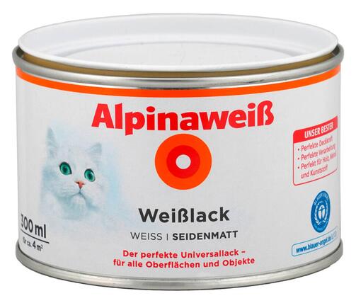 Alpinaweiß Weißlack Seidenmatt