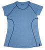 Bergans Cecilie Tee, Cloud Blue Melange/Navy Bergans Cecilie Tee, Cloud Blue Melange/Navy