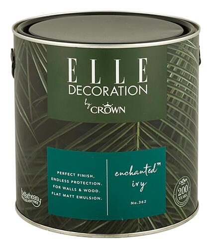 Elle Decoration by Crown Wandfarbe Enchanted Ivy No. 362