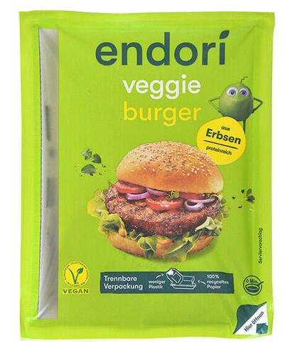 Endori Veggie Burger aus Erbsen