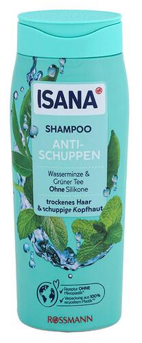 Isana Shampoo Anti Schuppen Wasserminze & Grüner Tee