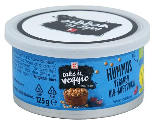 K-Take it Veggie Hummus Veganer Bio-Aufstrich