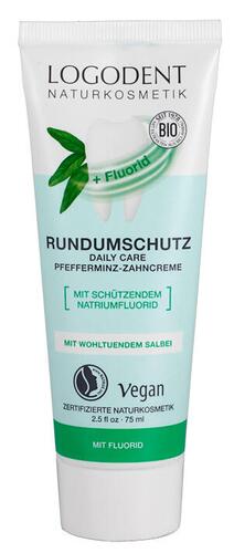 Logodent Rundumschutz Pfefferminz-Zahncreme mit Fluorid