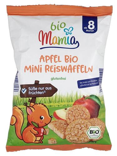 Mamia Apfel Bio Mini Reiswaffeln