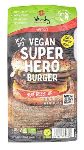 Wheaty Vegan Super Hero Burger