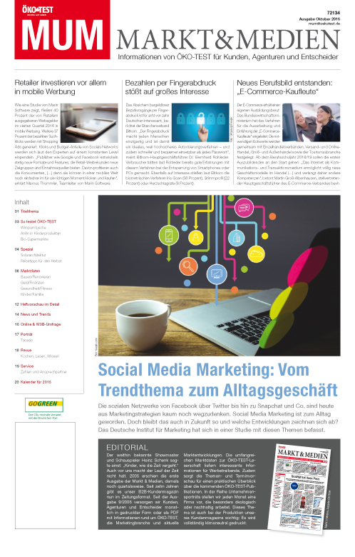 MUM - Markt und Medien 10/2016 MUM - Markt und Medien 10/2016