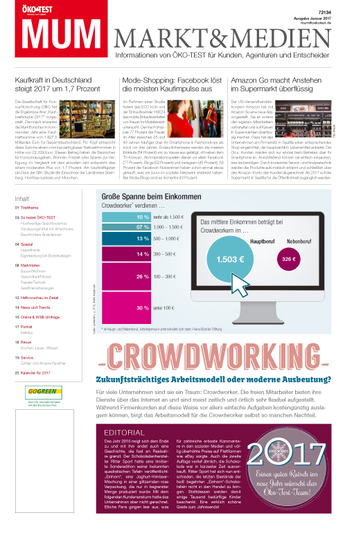 MUM - Markt und Medien 01/2017 MUM - Markt und Medien 01/2017