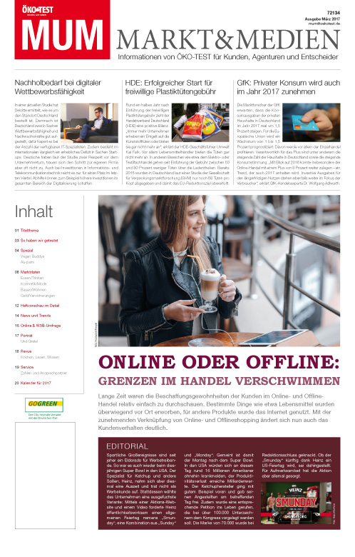 MUM - Markt und Medien 03/2017 MUM - Markt und Medien 03/2017