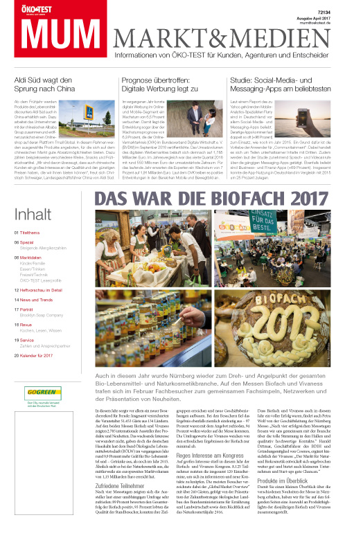 MUM - Markt und Medien 04/2017 MUM - Markt und Medien 04/2017