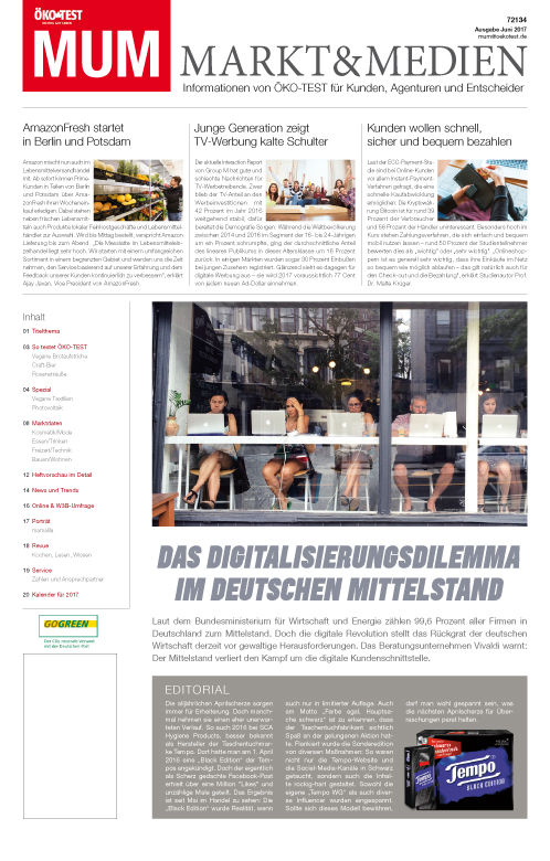 MUM - Markt und Medien 06/2017 MUM - Markt und Medien 06/2017