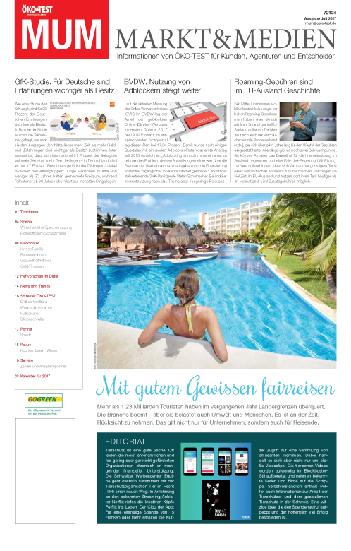 MUM - Markt und Medien 07/2017 MUM - Markt und Medien 07/2017