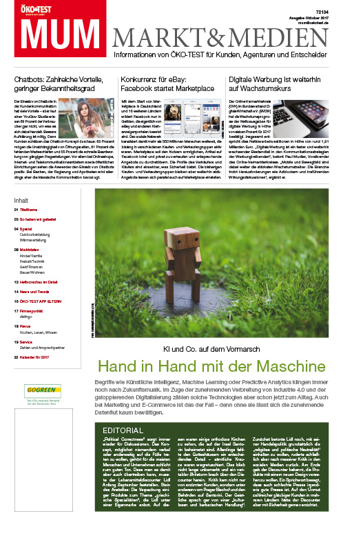 MUM - Markt und Medien 10/2017 MUM - Markt und Medien 10/2017