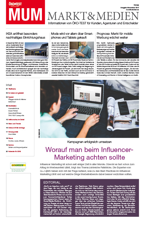 MUM - Markt und Medien 11/2017 MUM - Markt und Medien 11/2017