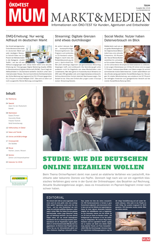 MUM - Markt und Medien 05/2018