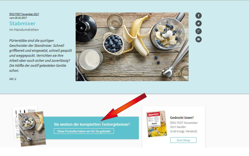 komplettes Testergebnis komplettes Testergebnis