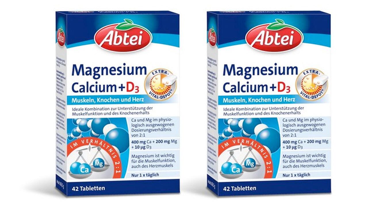 Abtei Magnesium Calcium + D3 wird zurückgerufen, weil eine mögliche Gesundheitsgefahr besteht.