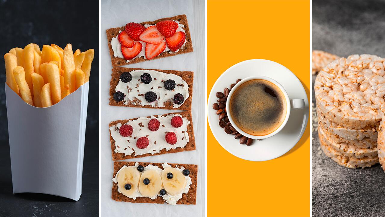 Acrylamid steckt in einer Vielzahl von Lebensmitteln, zum Beispiel Pommes, Knäckebrot, Kaffee oder Reiswaffeln.