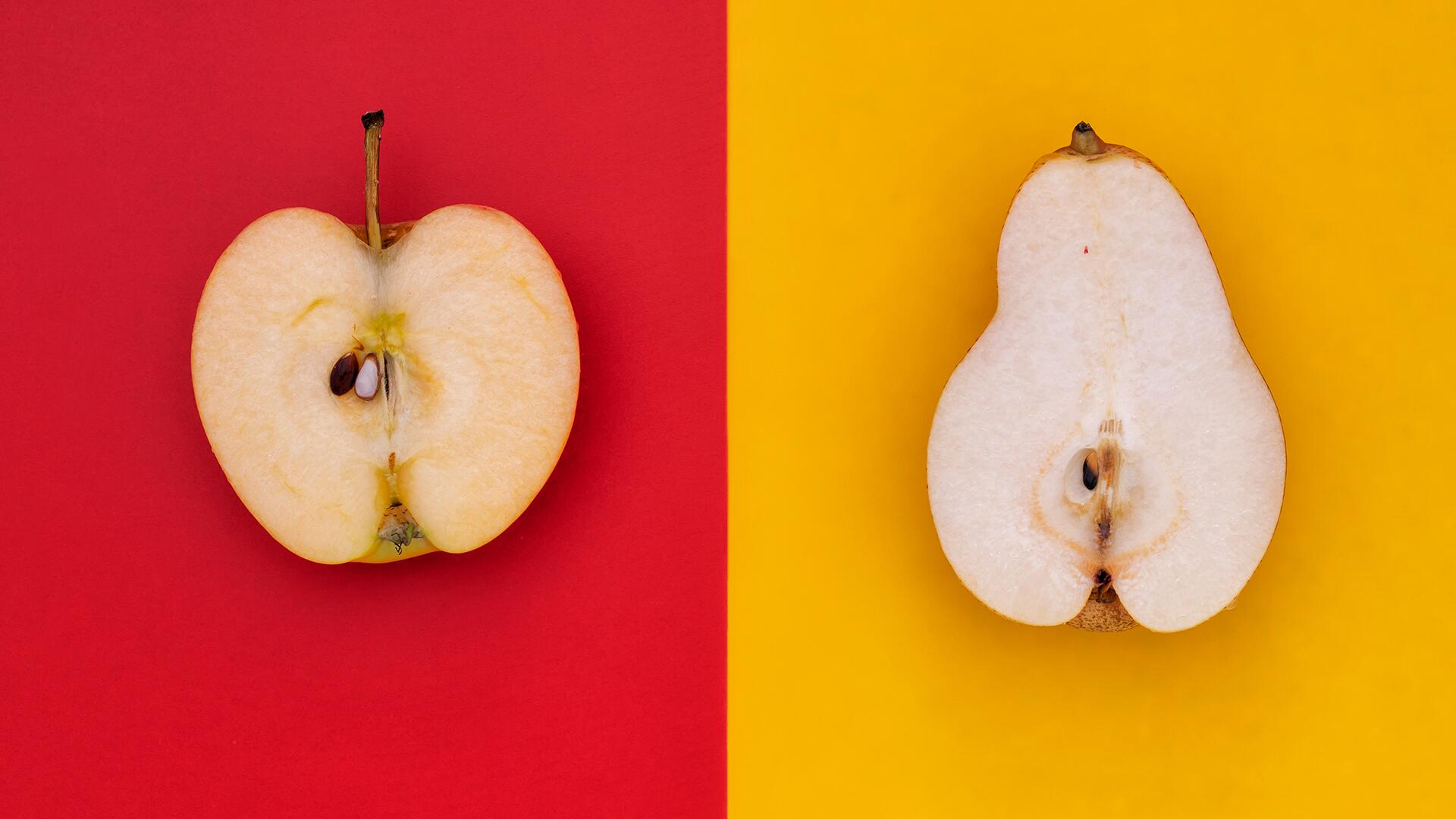 Äpfel oder Birnen: Was ist gesünder?