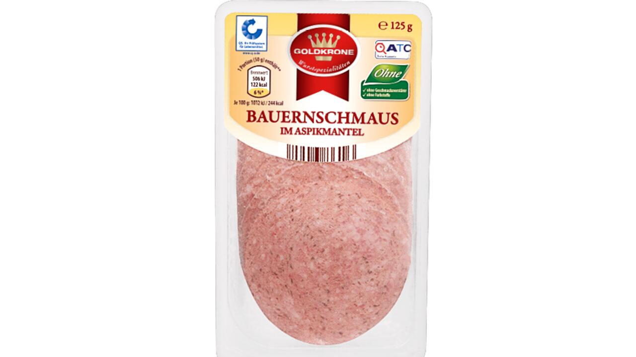 Aldi Nord ruft eine Charge des Wurstaufschnitts "Bauernschmaus" zurück