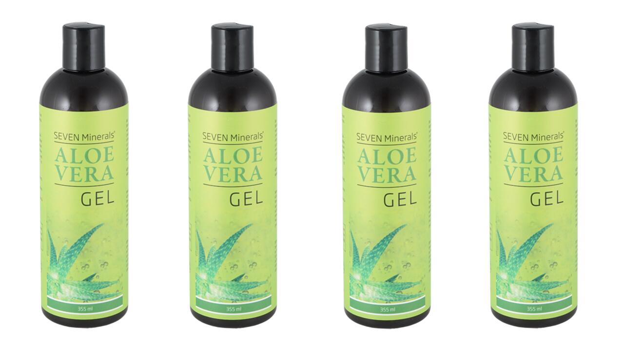 Aloe-Vera-Gel von Seven Minerals mit verbesserter Schrumpffolie