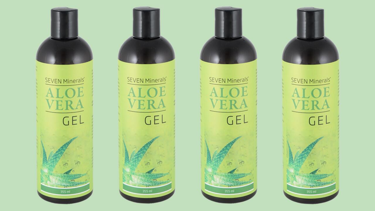 Aloe-vera-Gel von Seven Minerals jetzt mit verbesserter Schrumpffolie