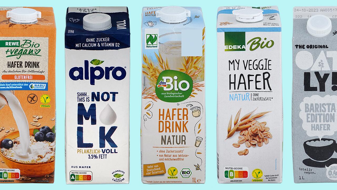 Alpro, Oatly, Rewe: Diese Haferdrinks können wir empfehlen.