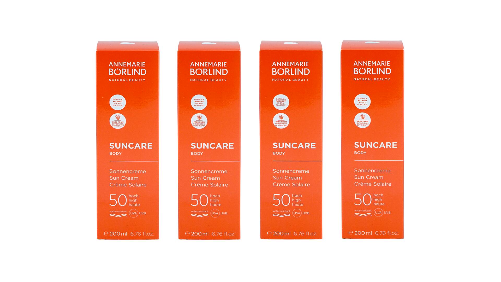 Annemarie Börlind Sonnencreme besteht zu 43% aus Rezyklat.