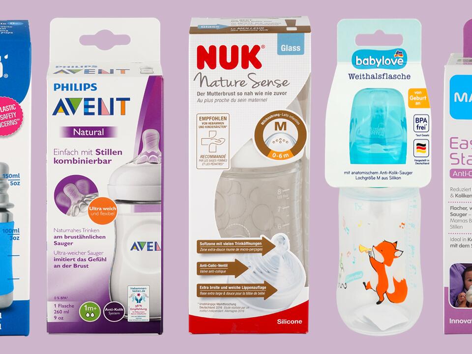 Babyflaschen So schneiden Nuk Mam Avent Co. im Test ab KO TEST
