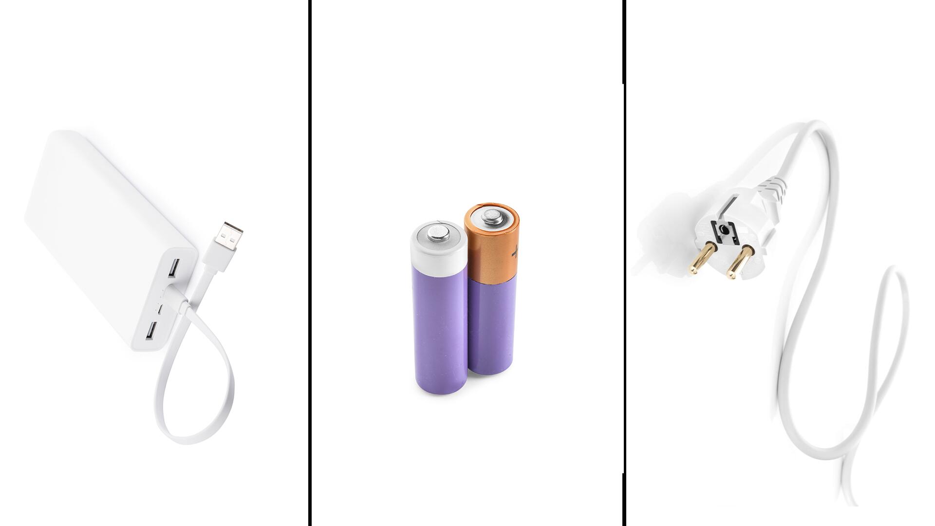 Batterien, Akkus oder Kabel: Was braucht am wenigsten Energie?
