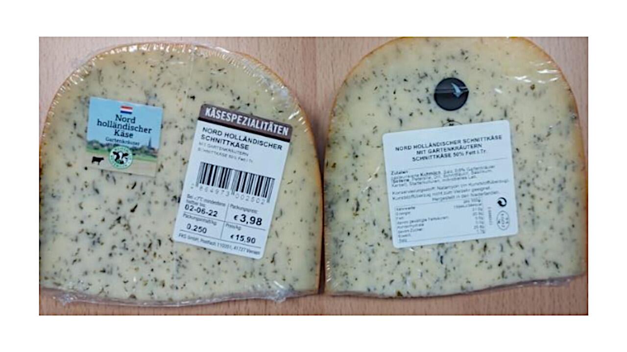 Bei Netto wird ein Schnittkäse zurückgerufen.