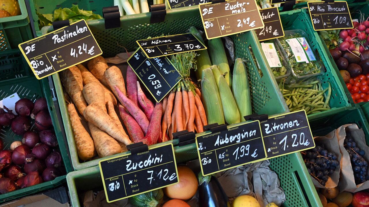 Bio-Supermärkte und -läden mit deutlichen Umsatzeinbußen 2022 