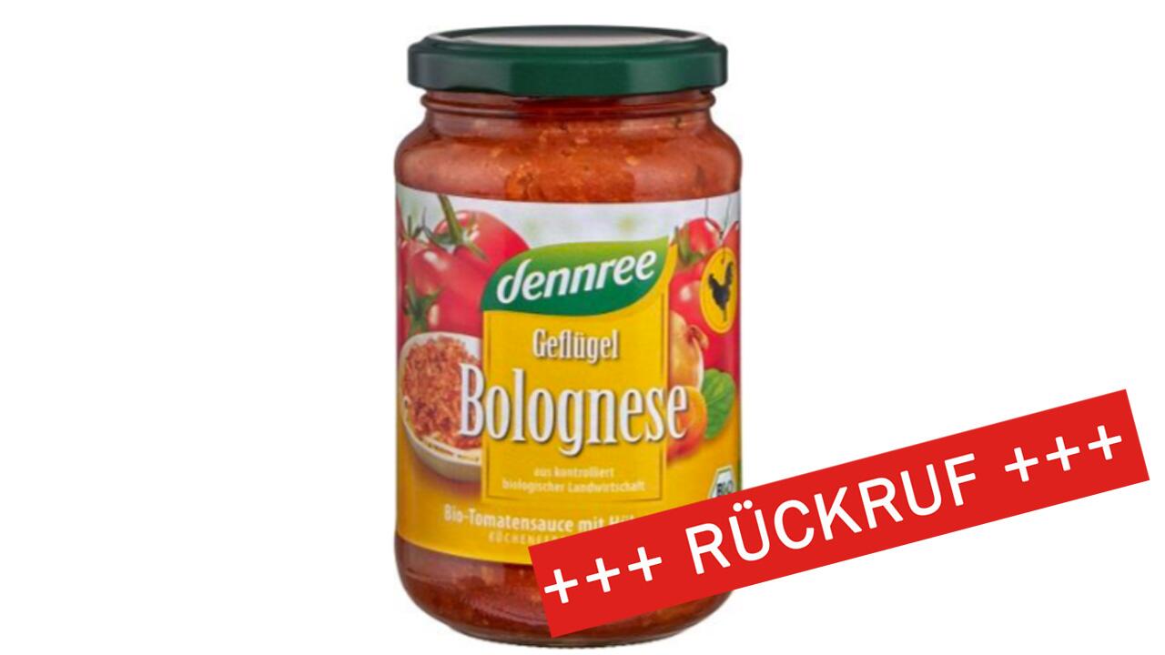 Biomarkt ruft Bolognese-Sauce zurück