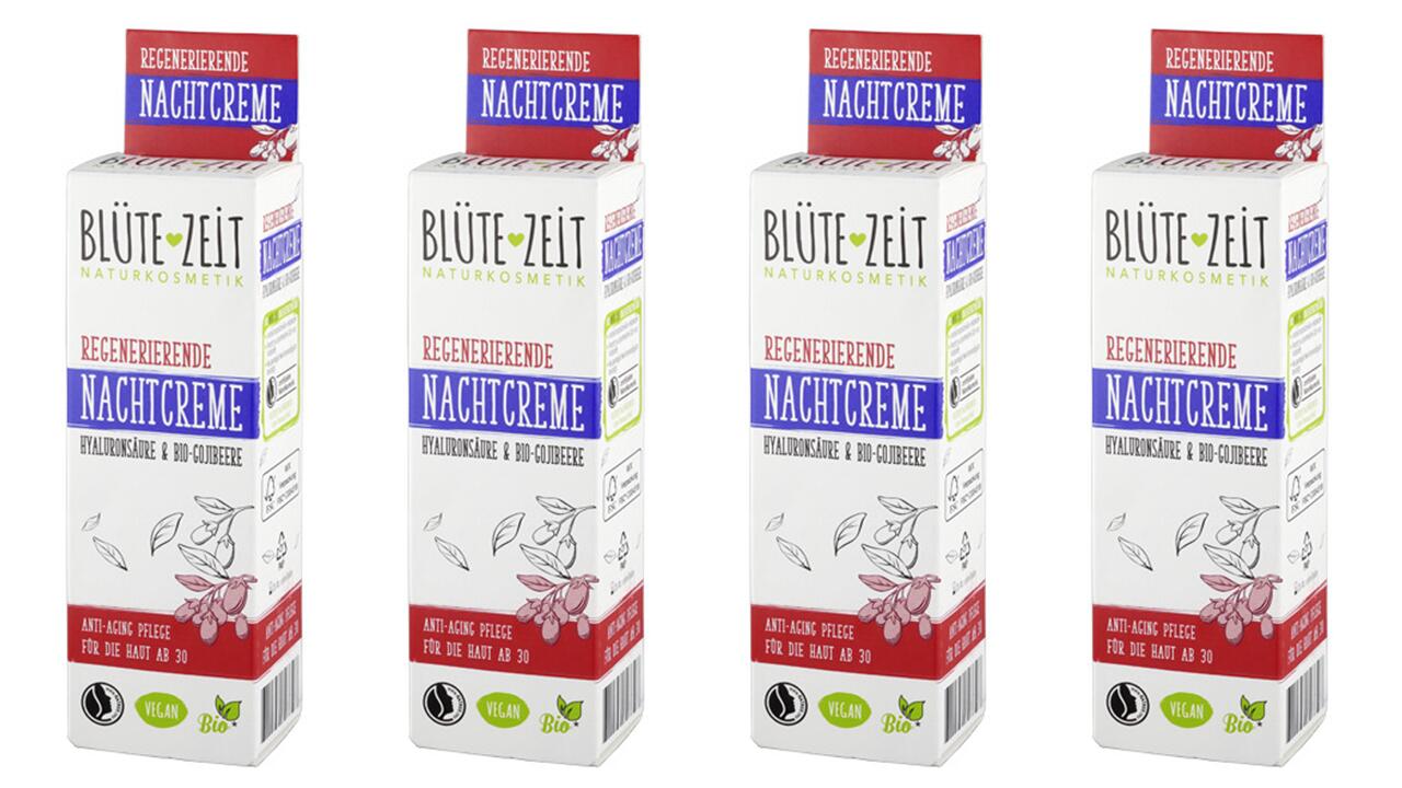 Blütezeit-Nachtcreme verbessert sich nach Test 