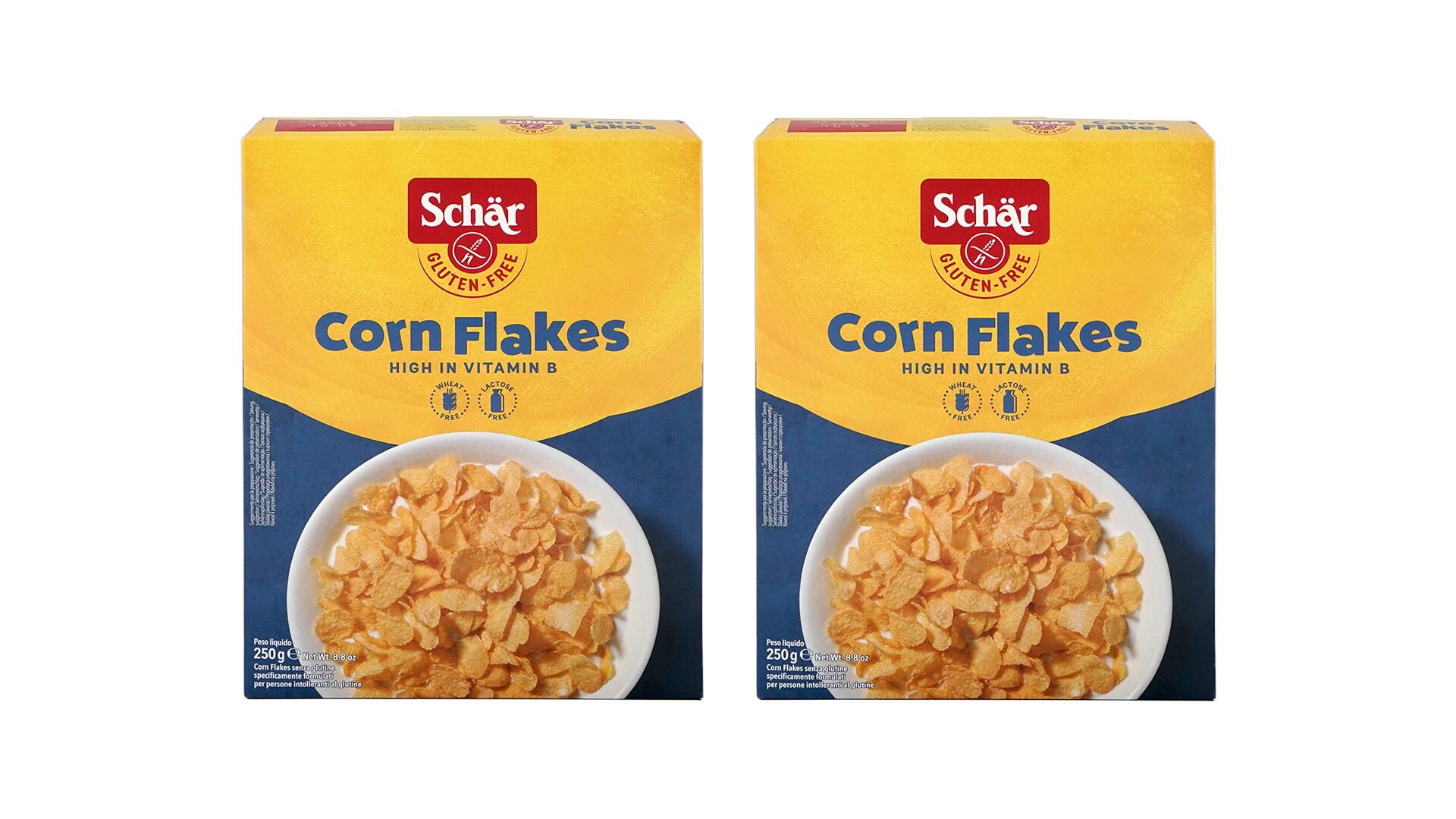 Cornflakes von Schär: Salzgehalt gesenkt und Portionsgröße angepasst