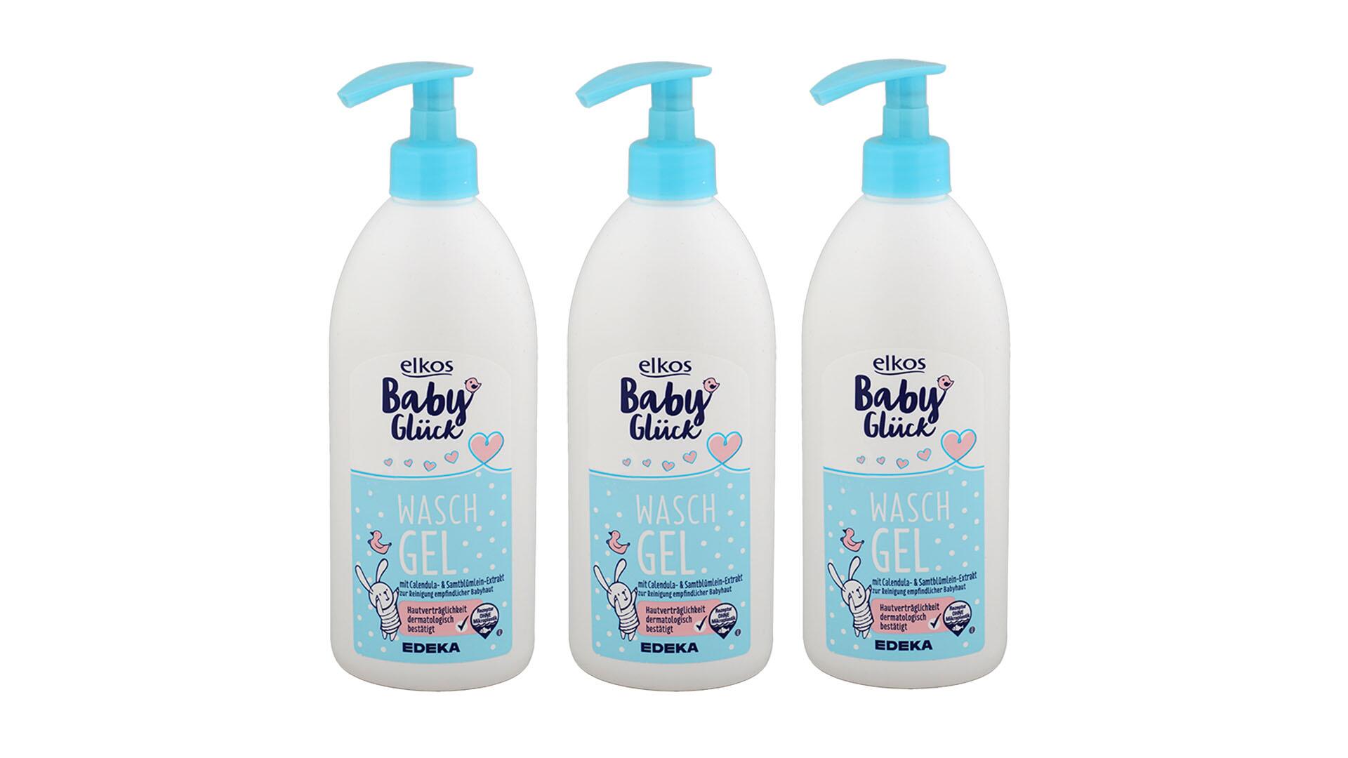 Das Elkos Babyglück Waschgel von Edeka ist nun "sehr gut".
