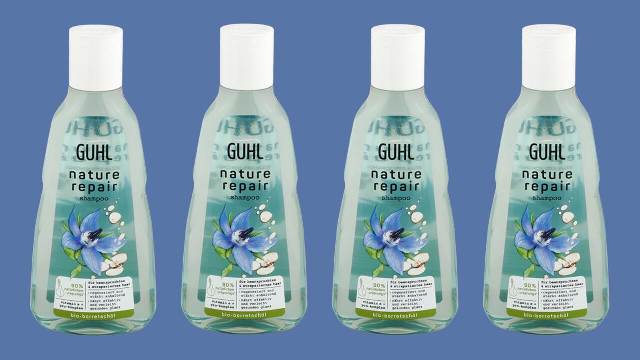 Das Guhl Nature Repair Shampoo fällt in unserem Test mit der Note "ungenügend" durch.