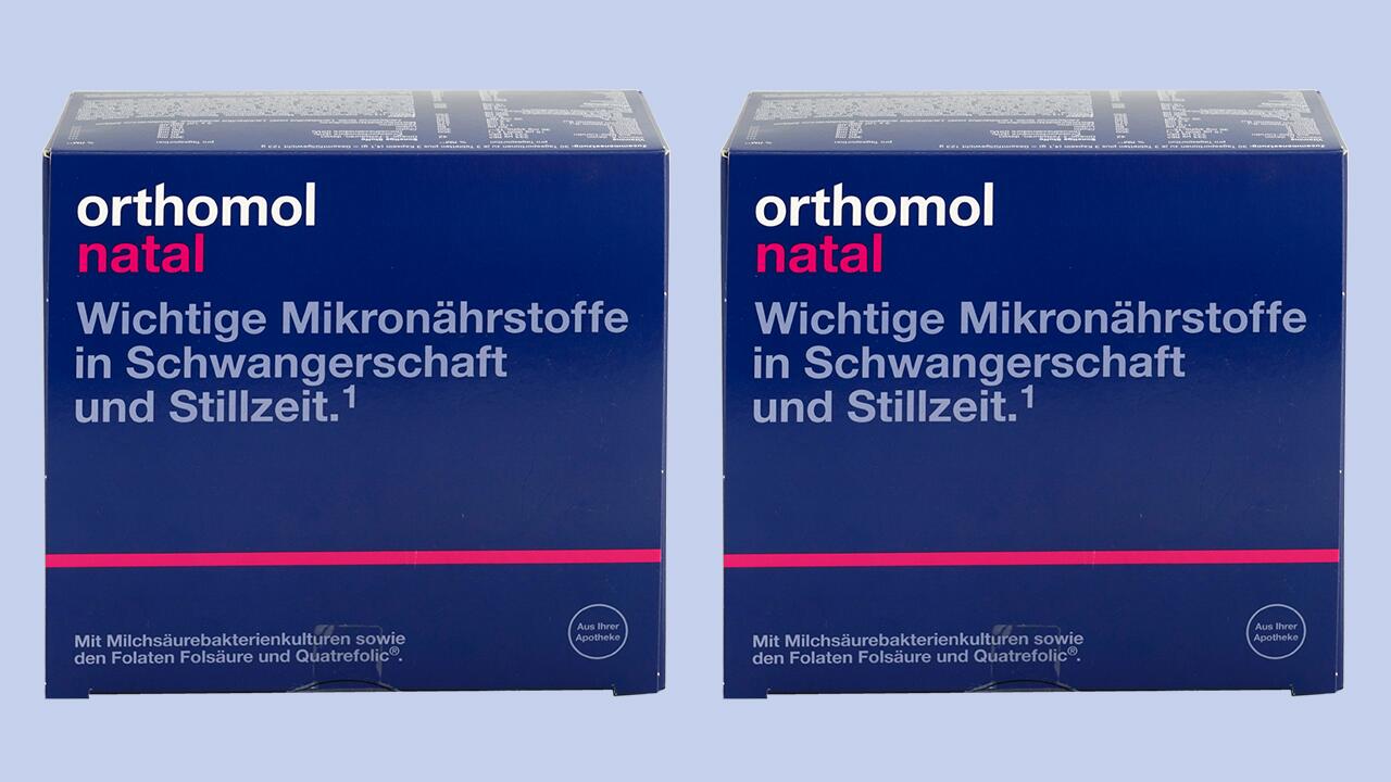 Das Orthomol Natal-Vitaminpräparat für Schwangere fällt mit "ungenügend" durch unseren Test.