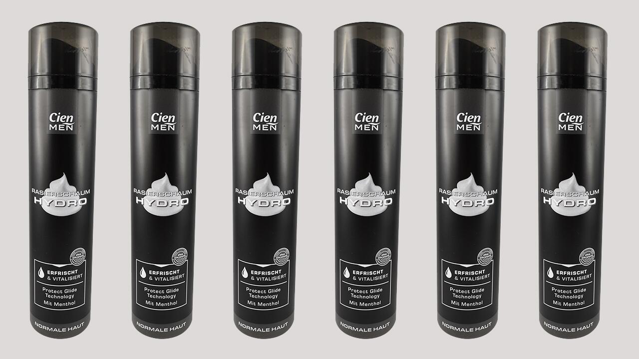 Das Produkt Cien Men Rasierschaum Hydro, normale Haut ist jetzt "sehr gut", weil es nun weder synthetische Polymere noch PEG/PEG-Derivate enthält. 