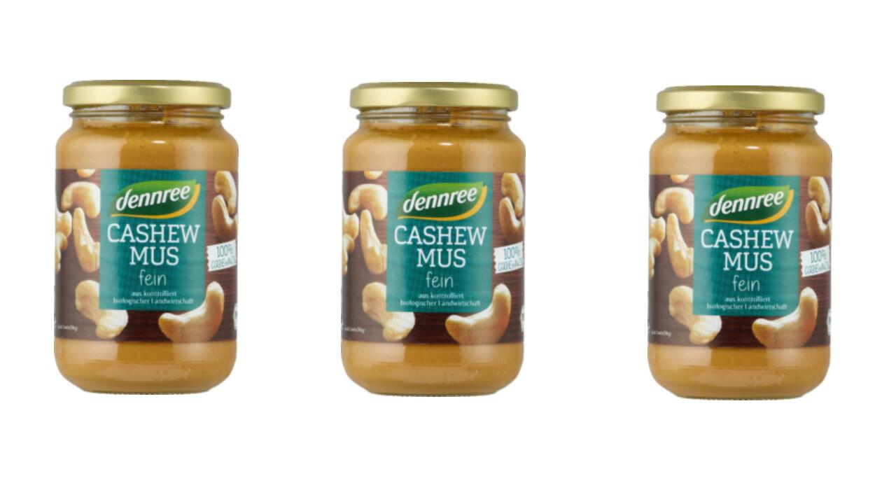 Dennree ruft Cashewmus zurück, da die Gläser falsch gekennzeichnet sein könnten.