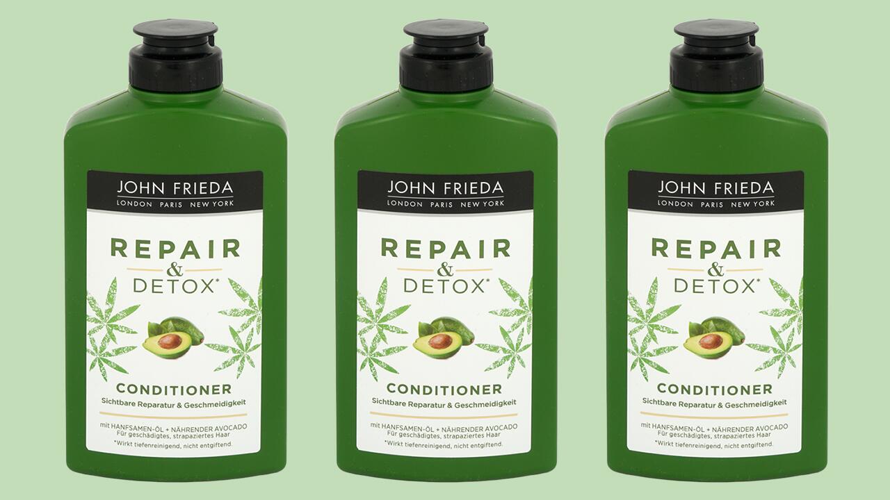 Der John Frieda-Conditioner fällt im Test mit "ungenügend" durch.