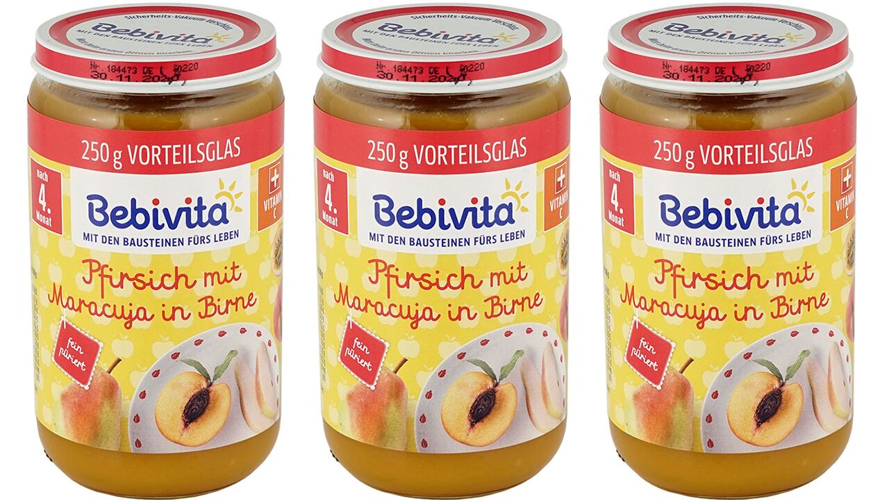 Der Obstbrei von Bebivita gehört zu den Produkten, die wir im Test bemängeln. 
