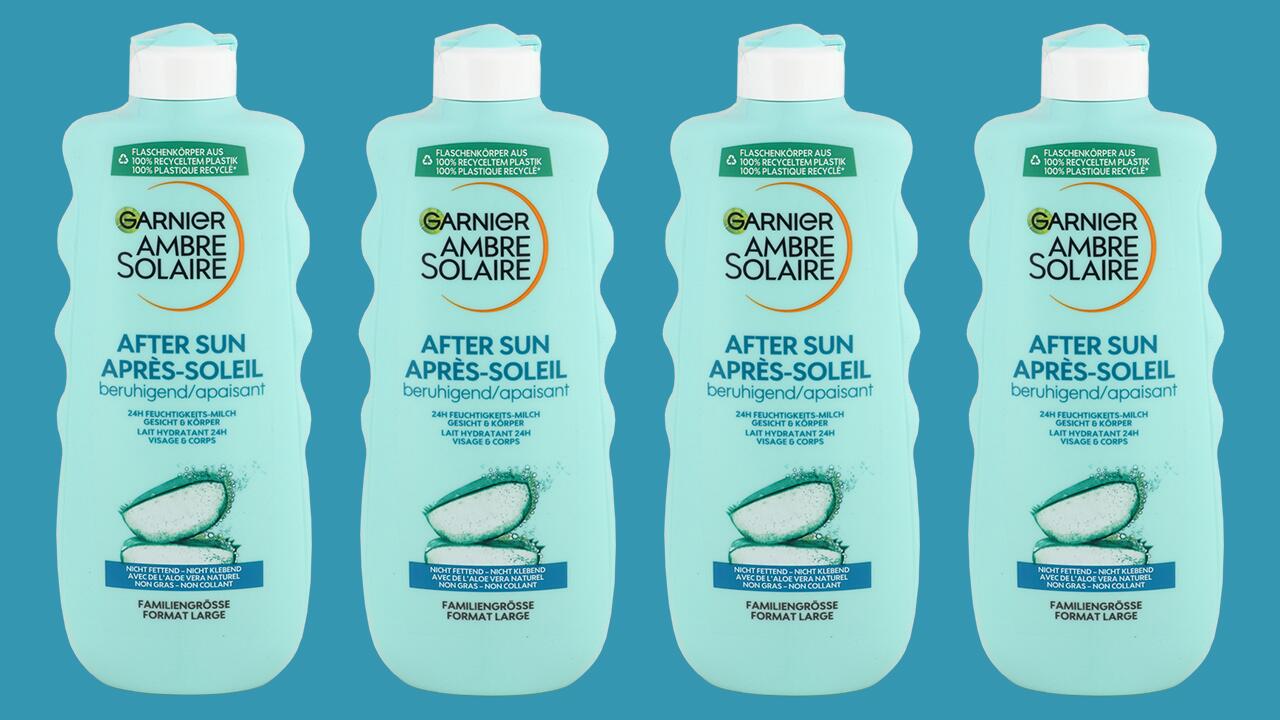 Die After-Sun-Lotion von Garnier fällt mit "ungenügend" durch den Test.