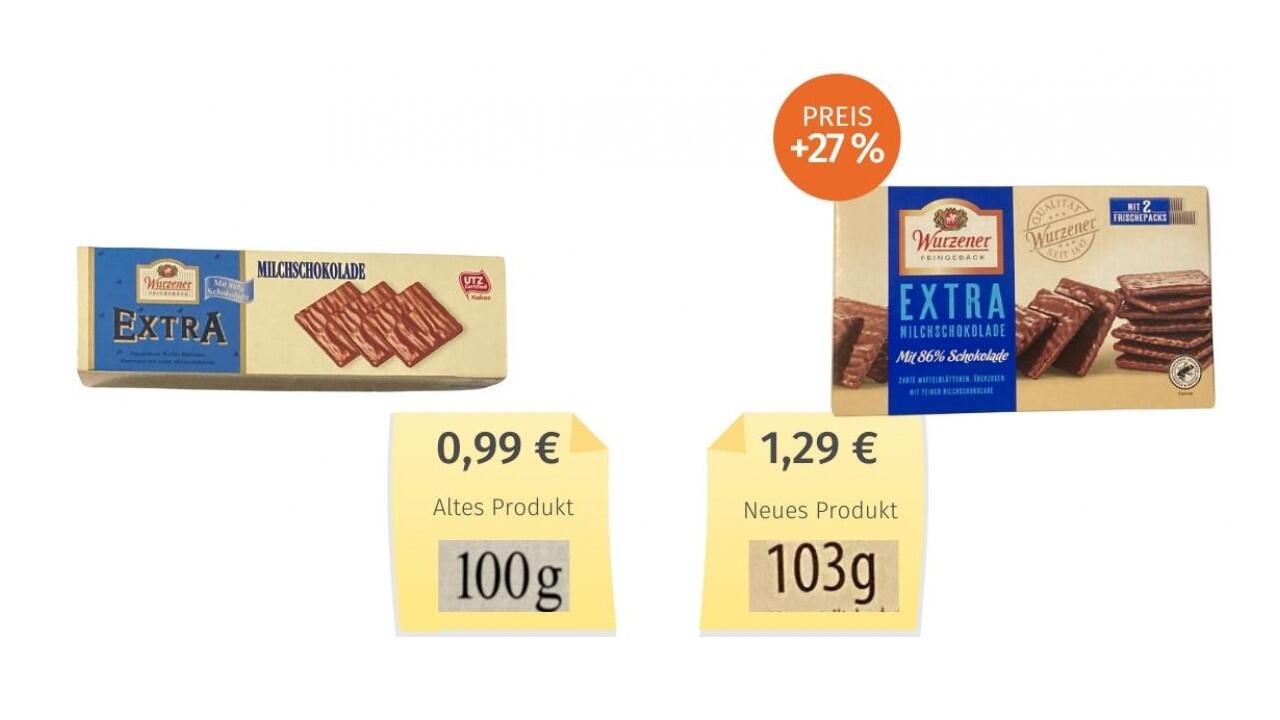 Die Waffelblättchen der Marke Wurzener Feingebäck sind zur "Mogelpackung des Monats" gekürt worden.